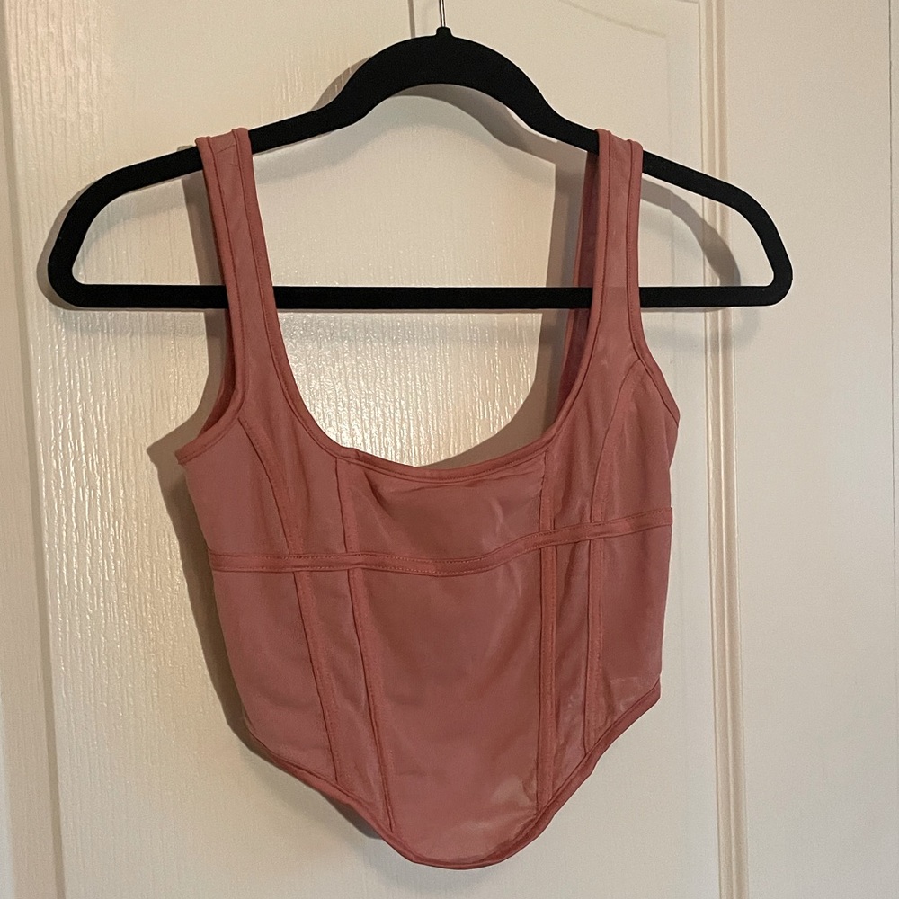 Shein Dusty Pink Corset Top - XS